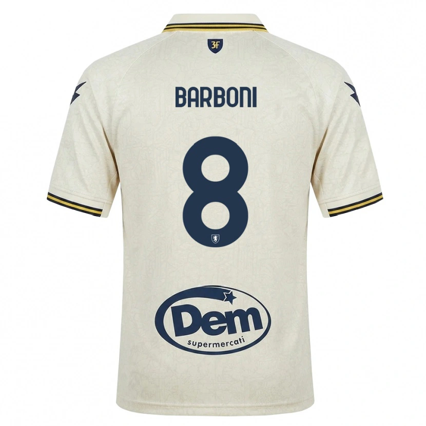 Danxen Donna Maglia David Barboni #8 Oldlace Giallo Nero Kit Gara Away 2026/27 Maglietta