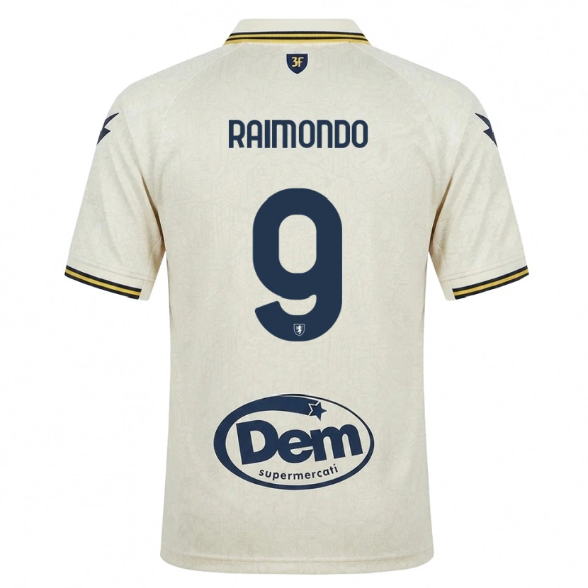 Danxen Donna Maglia Antonio Raimondo #9 Oldlace Giallo Nero Kit Gara Away 2026/27 Maglietta