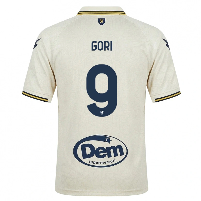 Danxen Donna Maglia Lorenzo Gori #9 Oldlace Giallo Nero Kit Gara Away 2026/27 Maglietta
