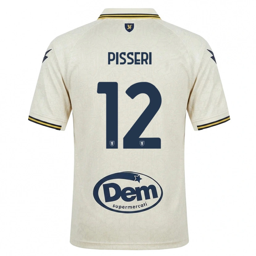 Danxen Donna Maglia Matteo Pisseri #12 Oldlace Giallo Nero Kit Gara Away 2026/27 Maglietta