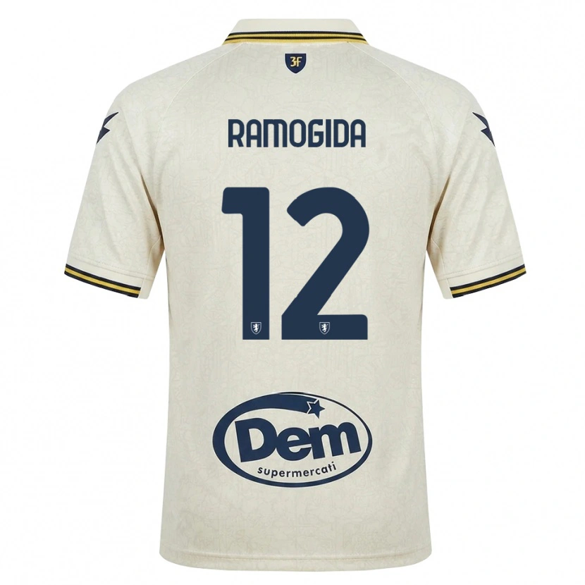 Danxen Donna Maglia Tommaso Ramogida #12 Oldlace Giallo Nero Kit Gara Away 2026/27 Maglietta