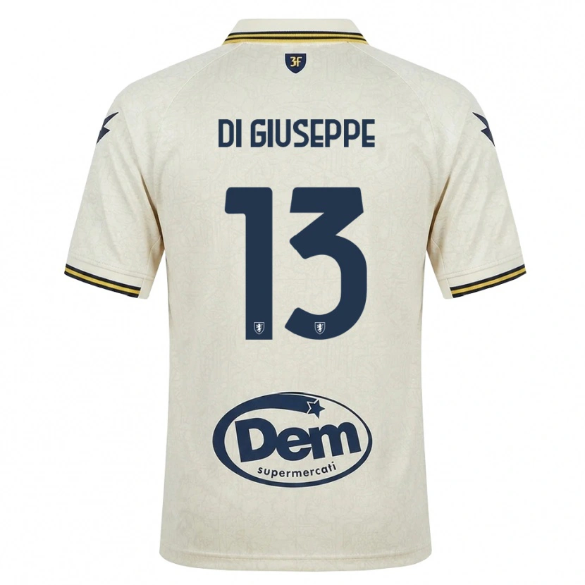 Danxen Donna Maglia Cristian Di Giuseppe #13 Oldlace Giallo Nero Kit Gara Away 2026/27 Maglietta