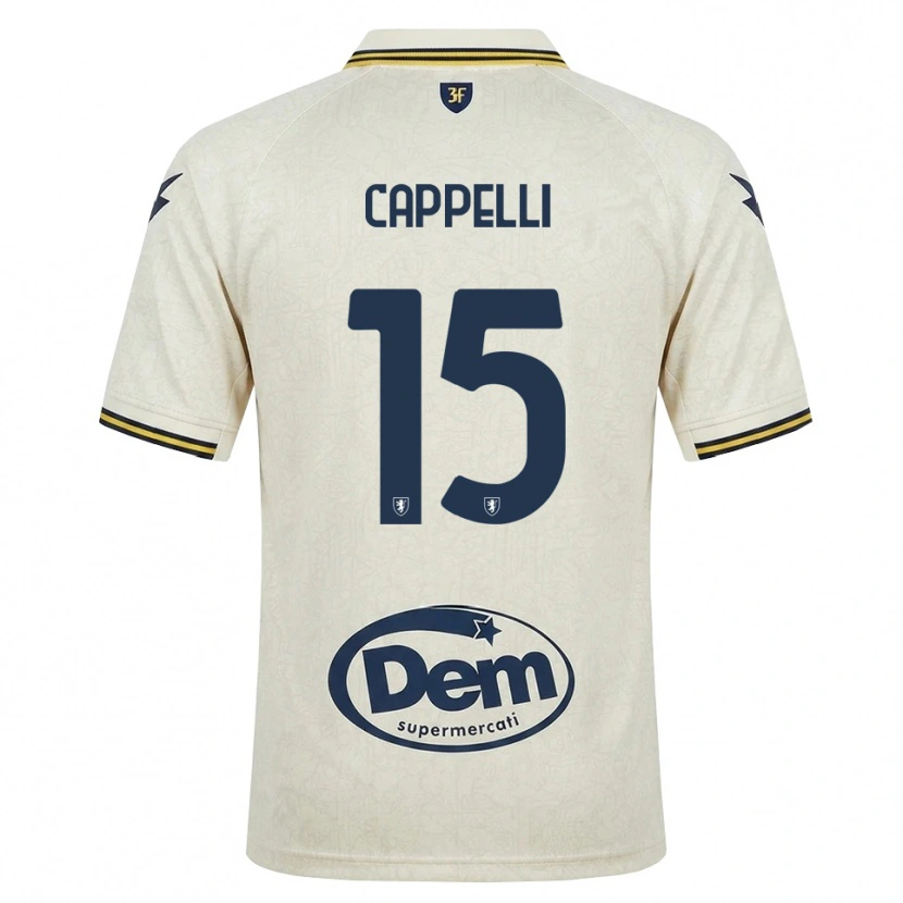 Danxen Donna Maglia Rocco Cappelli #15 Oldlace Giallo Nero Kit Gara Away 2026/27 Maglietta