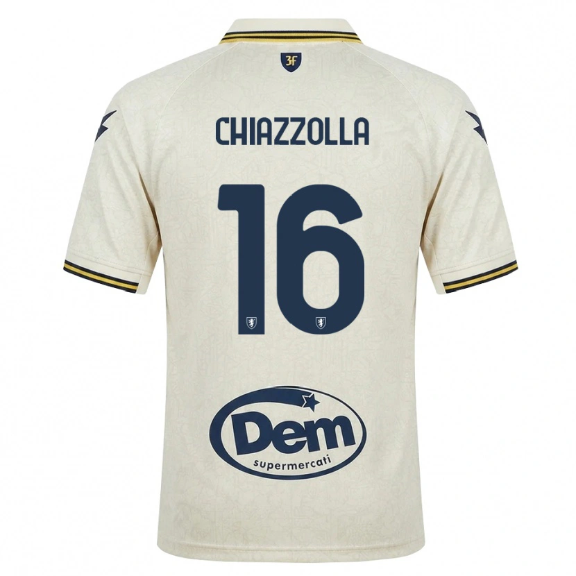Danxen Donna Maglia Marco Chiazzolla #16 Oldlace Giallo Nero Kit Gara Away 2026/27 Maglietta