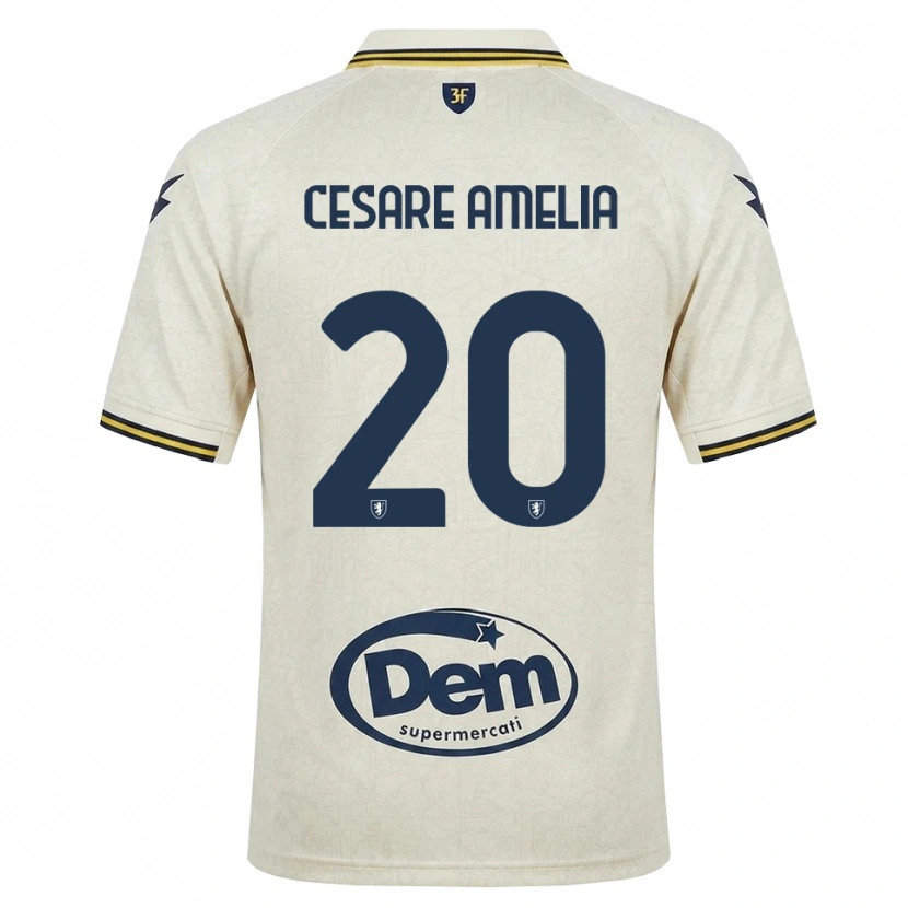 Danxen Donna Maglia Giulio Cesare Amelia #20 Oldlace Giallo Nero Kit Gara Away 2026/27 Maglietta