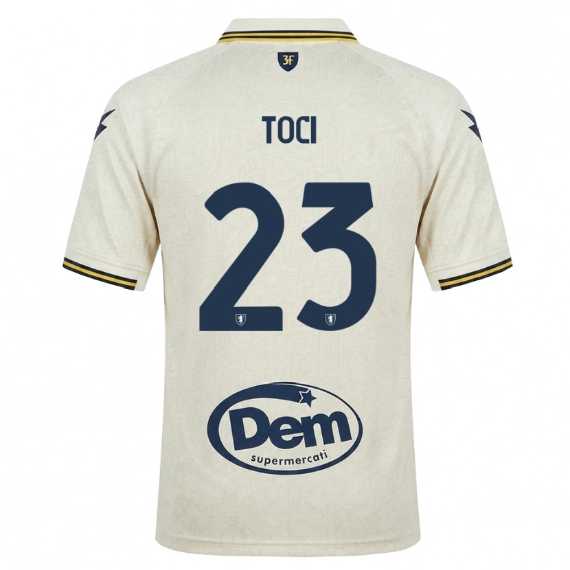 Danxen Donna Maglia Matteo Toci #23 Oldlace Giallo Nero Kit Gara Away 2026/27 Maglietta