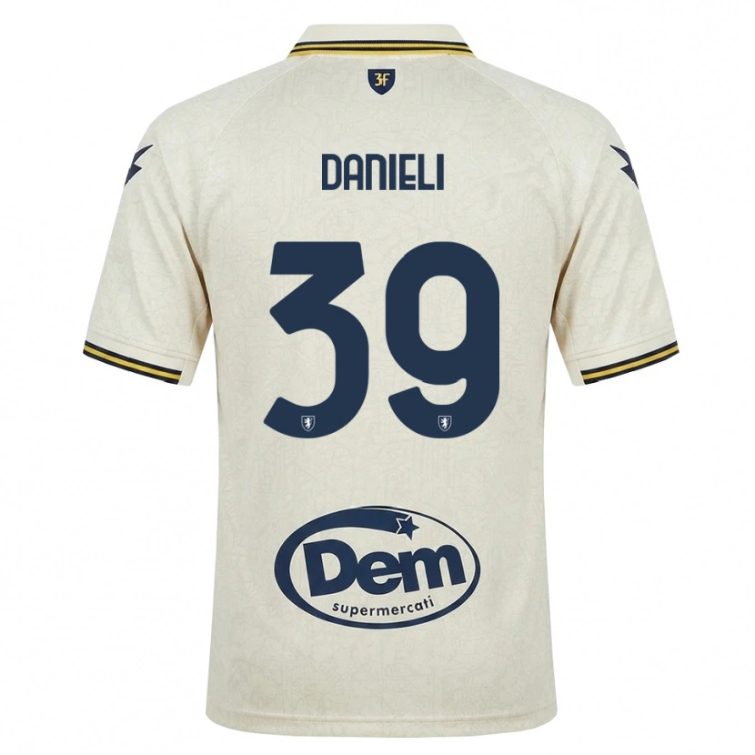 Danxen Donna Maglia Alessio Danieli #39 Oldlace Giallo Nero Kit Gara Away 2026/27 Maglietta