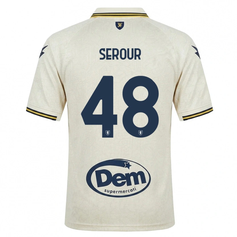 Danxen Donna Maglia Mohamed Serour #48 Oldlace Giallo Nero Kit Gara Away 2026/27 Maglietta