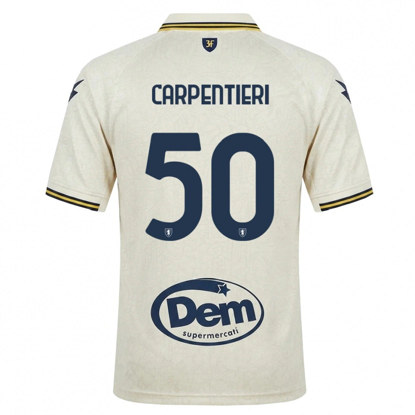 Danxen Donna Maglia Christian Carpentieri #50 Oldlace Giallo Nero Kit Gara Away 2026/27 Maglietta