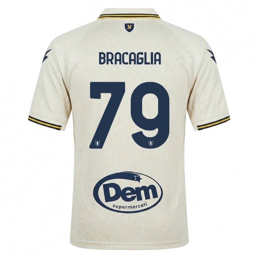 Danxen Donna Maglia Gabriele Bracaglia #79 Oldlace Giallo Nero Kit Gara Away 2026/27 Maglietta