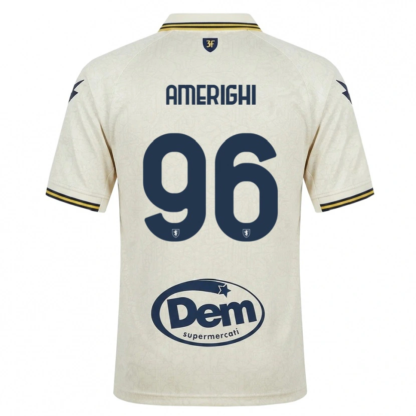 Danxen Donna Maglia Igor Amerighi #96 Oldlace Giallo Nero Kit Gara Away 2026/27 Maglietta