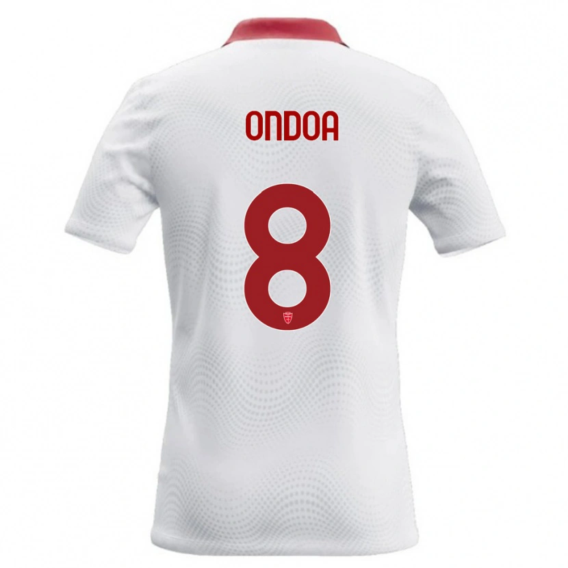 Danxen Donna Maglia Foe Ondoa #8 Bianco Rosso Kit Gara Away 2026/27 Maglietta