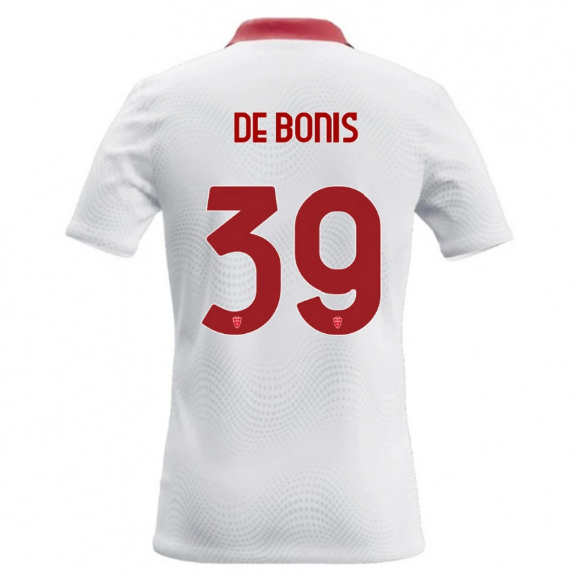 Danxen Donna Maglia Andrea De Bonis #39 Bianco Rosso Kit Gara Away 2026/27 Maglietta
