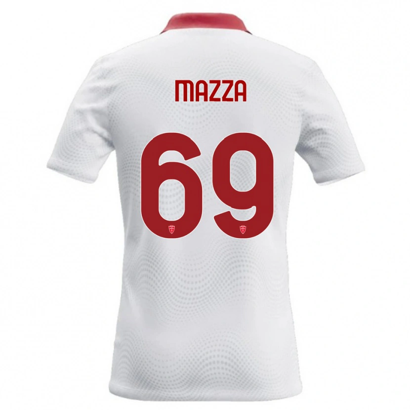 Danxen Donna Maglia Andrea Mazza #69 Bianco Rosso Kit Gara Away 2026/27 Maglietta