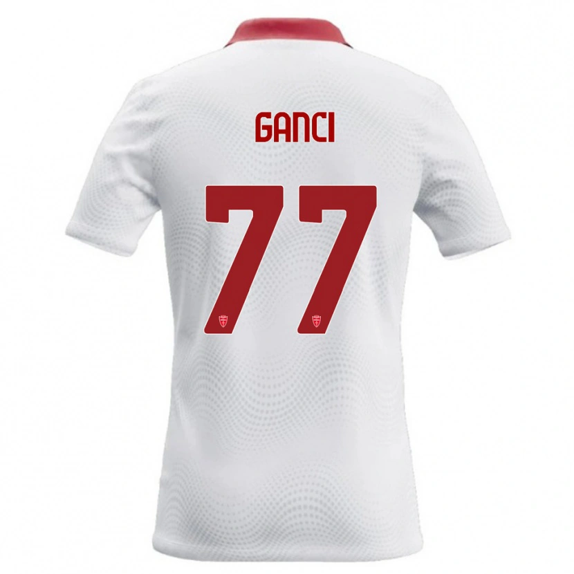 Danxen Donna Maglia Daniele Ganci #77 Bianco Rosso Kit Gara Away 2026/27 Maglietta