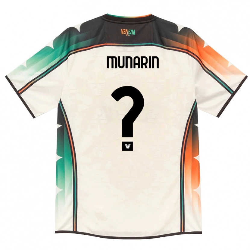 Danxen Donna Maglia Tommaso Munarin #0 Oldlace Arancio Verde Kit Gara Away 2026/27 Maglietta