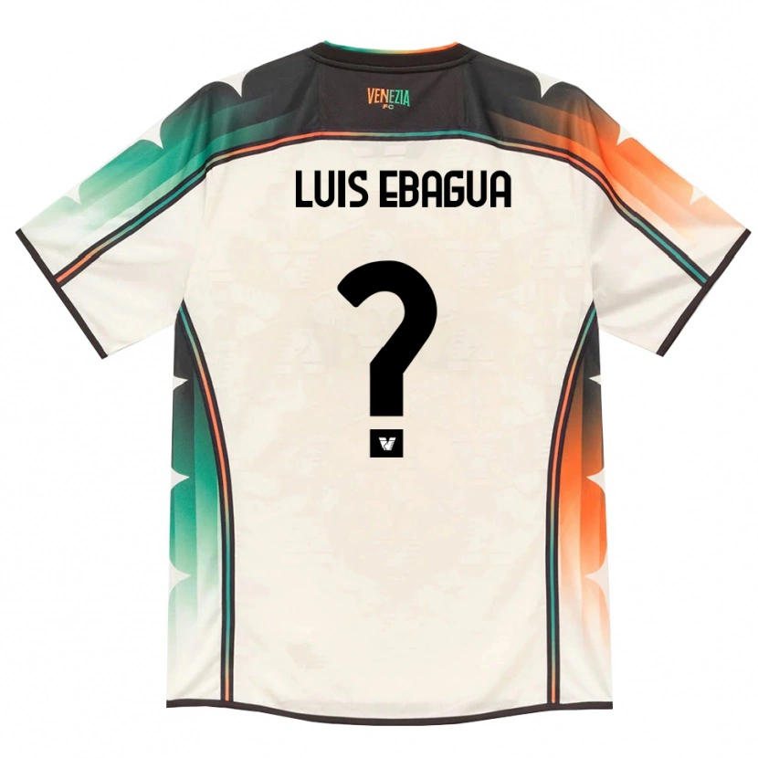 Danxen Donna Maglia Sean Luis Ebagua #0 Oldlace Arancio Verde Kit Gara Away 2026/27 Maglietta