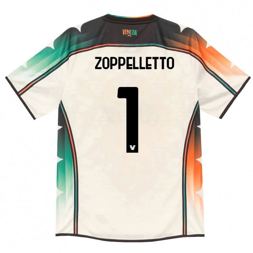 Danxen Donna Maglia David Zoppelletto #1 Oldlace Arancio Verde Kit Gara Away 2026/27 Maglietta
