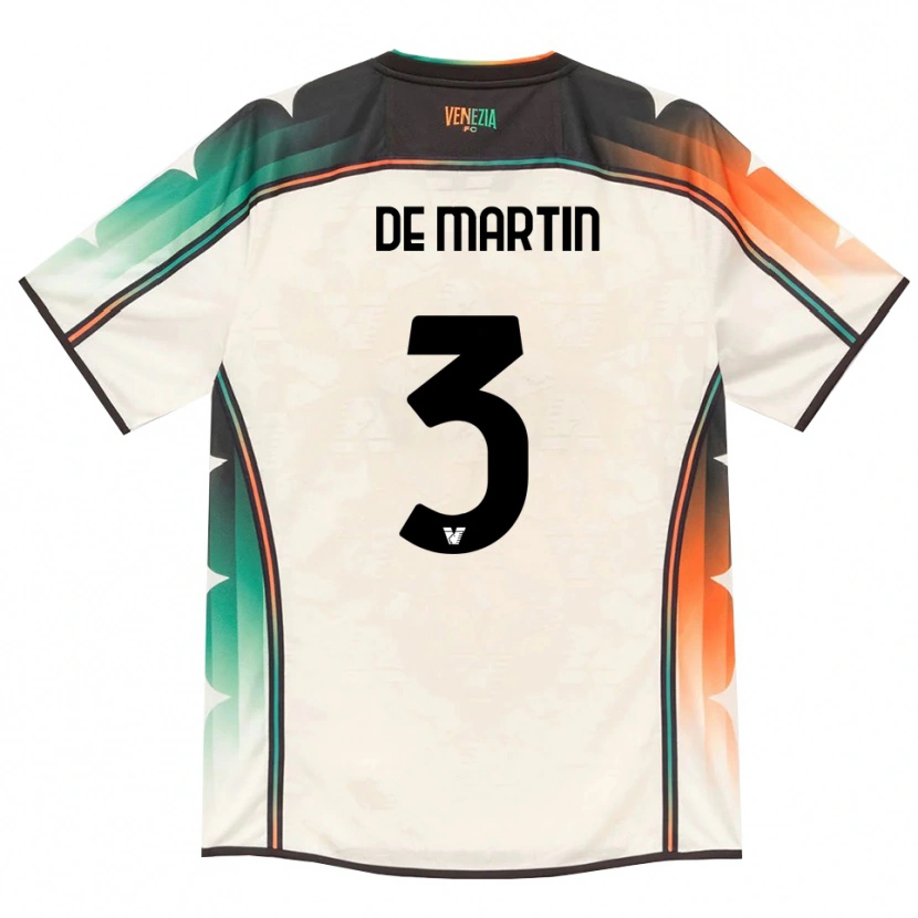 Danxen Donna Maglia Lorenzo De Martin #3 Oldlace Arancio Verde Kit Gara Away 2026/27 Maglietta