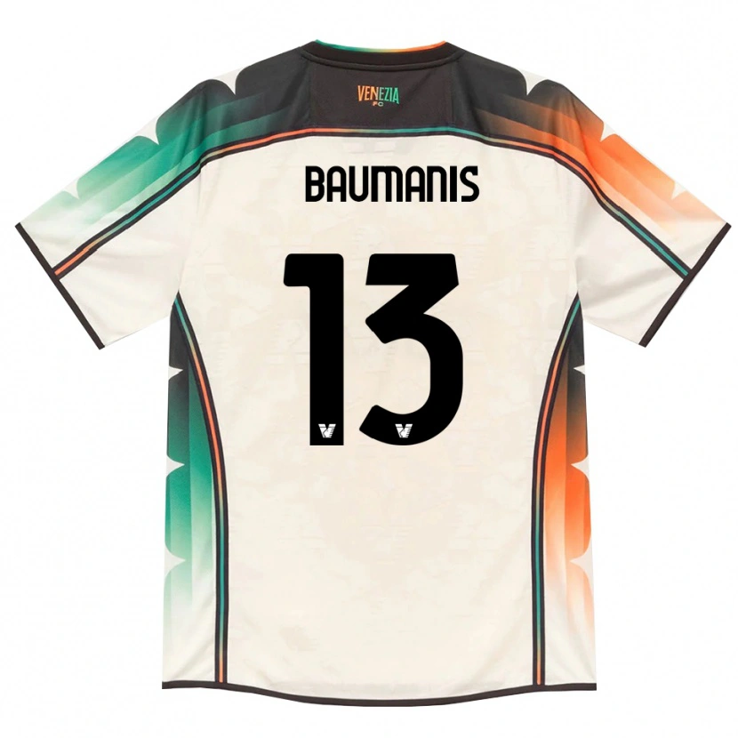 Danxen Donna Maglia Kristofers Baumanis #13 Oldlace Arancio Verde Kit Gara Away 2026/27 Maglietta