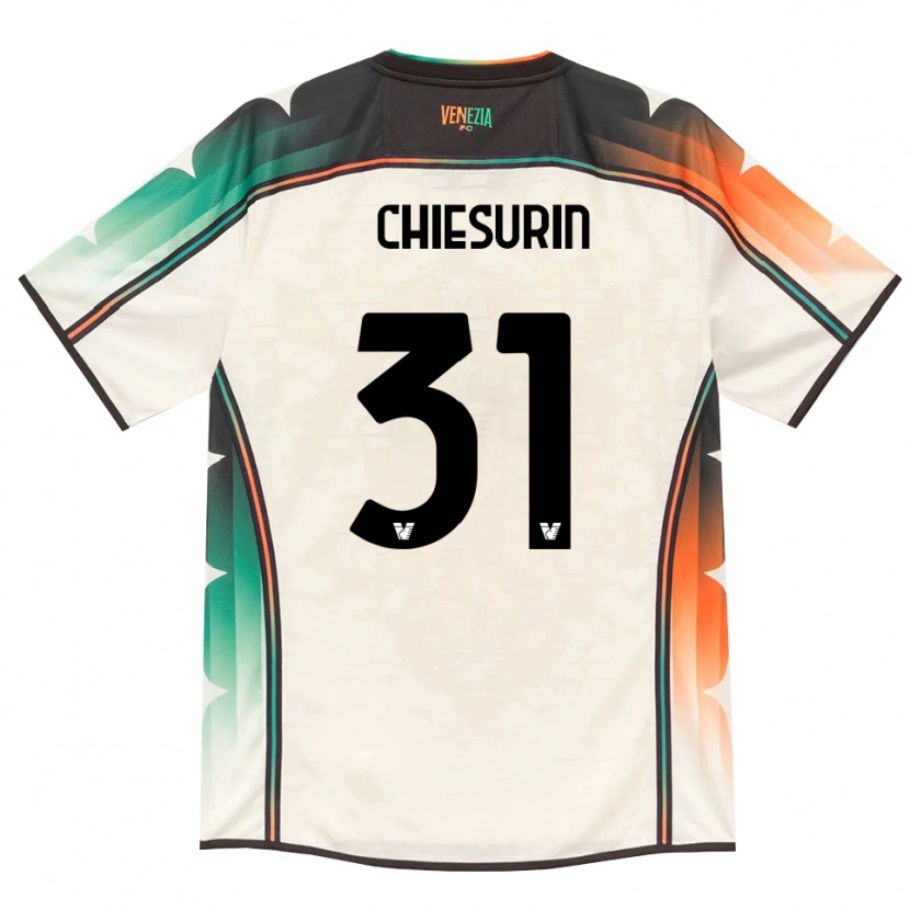 Danxen Donna Maglia Alberto Chiesurin #31 Oldlace Arancio Verde Kit Gara Away 2026/27 Maglietta