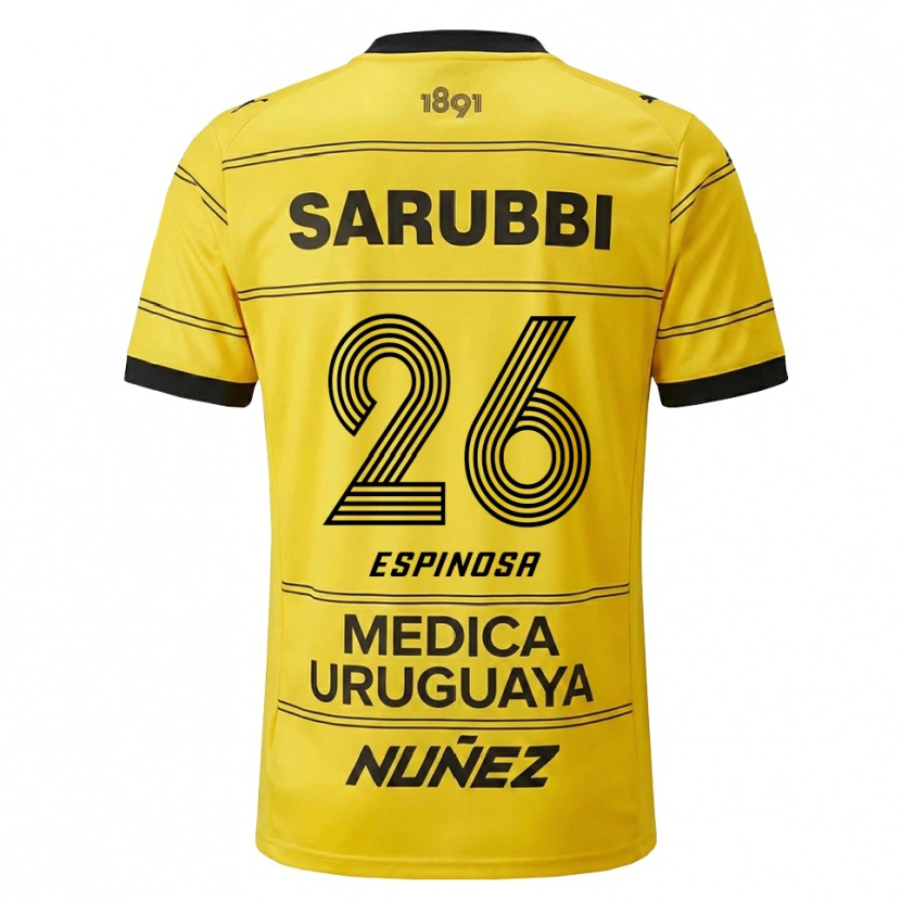 Danxen Donna Maglia Thiago Espinosa #26 Giallo Nero Kit Gara Away 2026/27 Maglietta