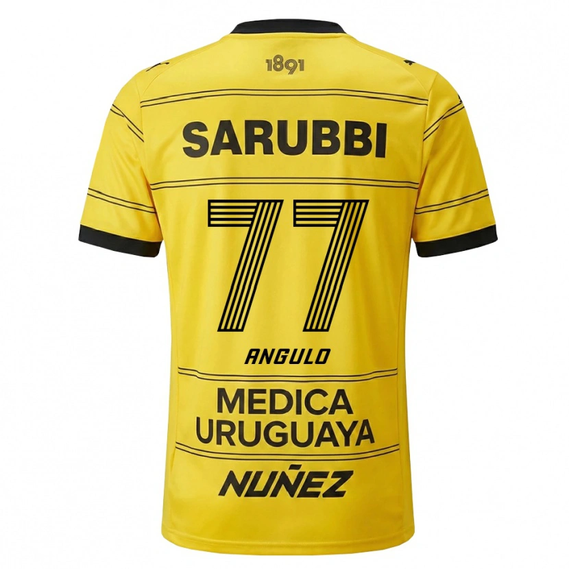 Danxen Donna Maglia Luis Angulo #77 Giallo Nero Kit Gara Away 2026/27 Maglietta