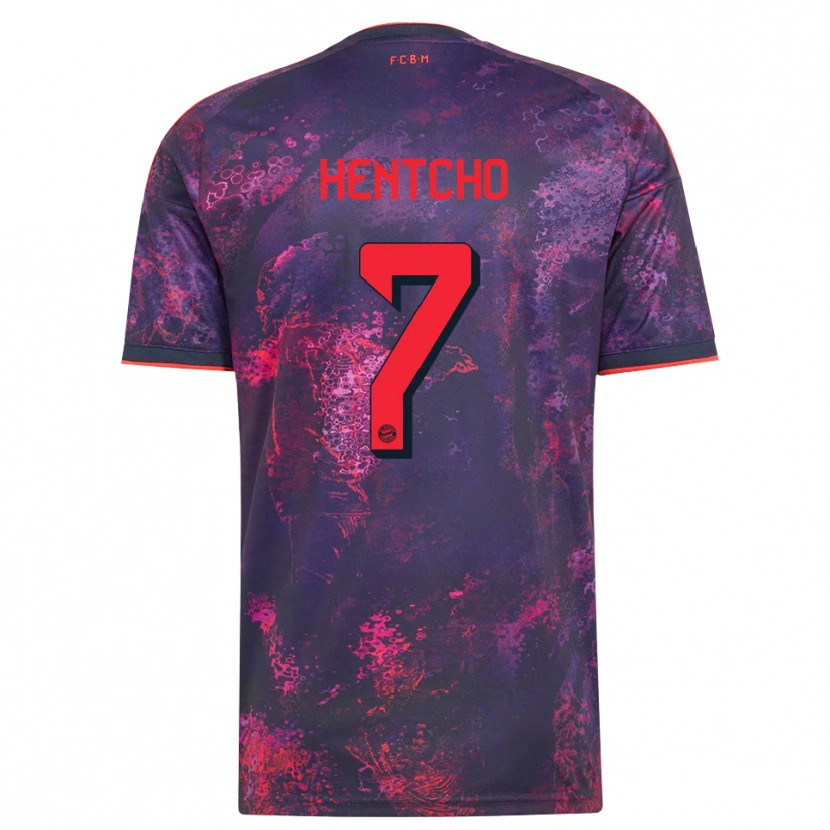 Danxen Donna Maglia Aviel Hentcho #7 Viola Rosso Kit Gara Third 2026/27 Maglietta