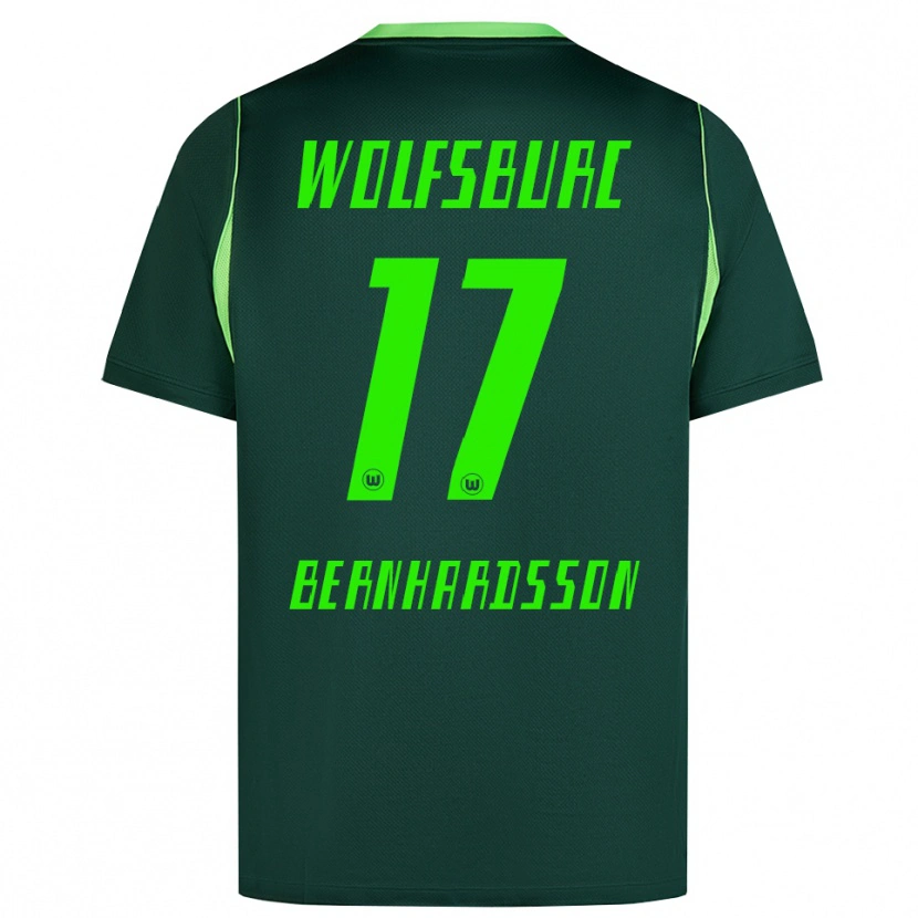 Danxen Donna Maglia Alexander Bernhardsson #17 Verde Scuro Bianco Kit Gara Home 2026/27 Maglietta