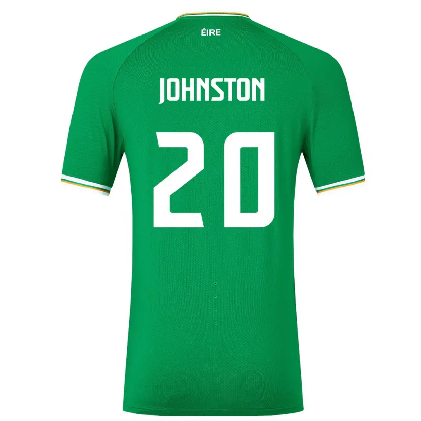 Danxen Bambino Maglia Irlanda Mikey Johnston #20 Verde Kit Gara Home 24-26 Maglietta