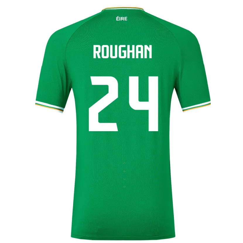 Danxen Bambino Maglia Irlanda Sean Roughan #24 Verde Kit Gara Home 24-26 Maglietta
