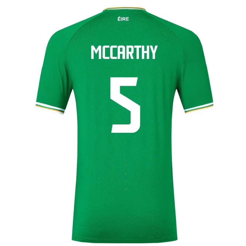 Danxen Bambino Maglia Irlanda Taylor Mccarthy #5 Verde Kit Gara Home 24-26 Maglietta