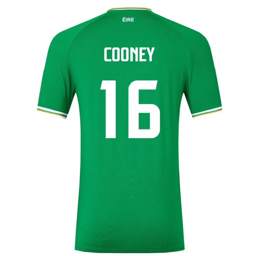 Danxen Bambino Maglia Irlanda Oisin Cooney #16 Verde Kit Gara Home 24-26 Maglietta