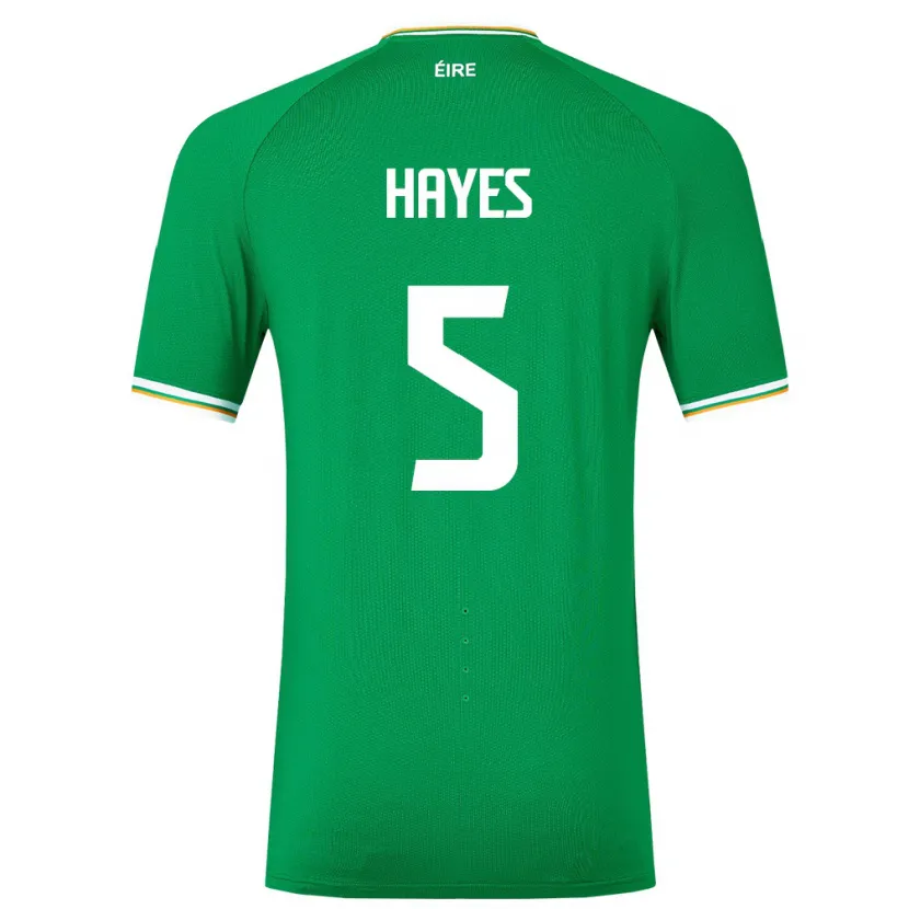 Danxen Bambino Maglia Irlanda Caitlin Hayes #5 Verde Kit Gara Home 24-26 Maglietta