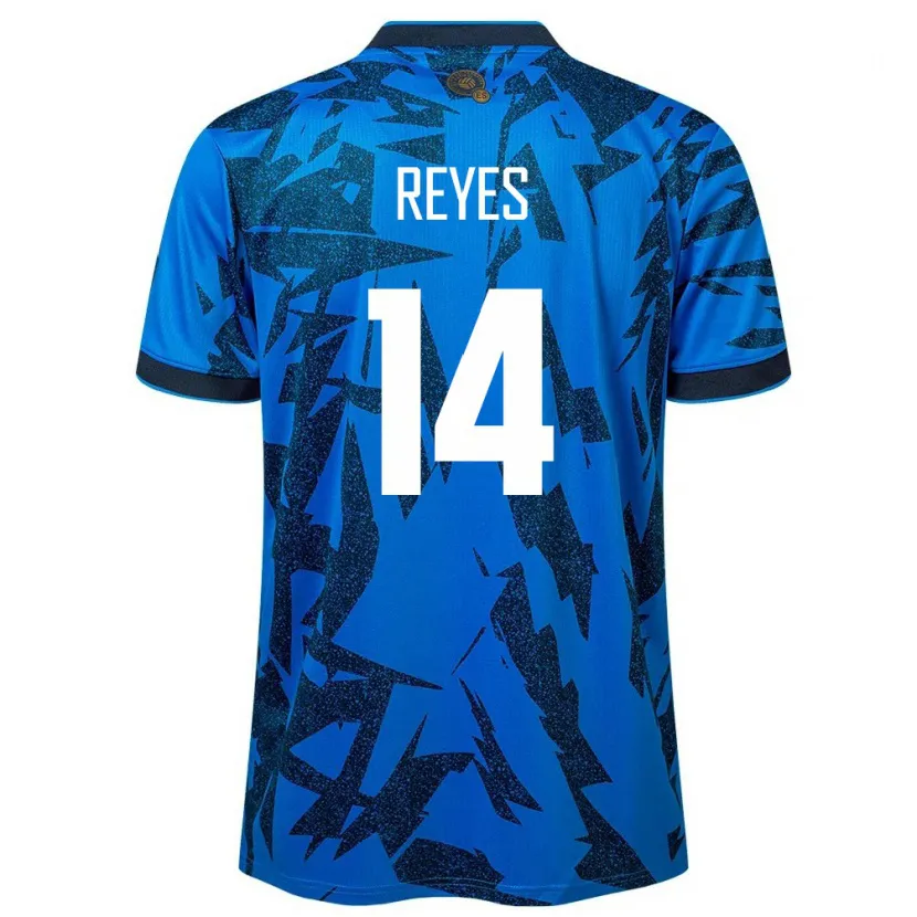 Danxen Bambino Maglia El Salvador Karen Reyes #14 Blu Kit Gara Home 24-26 Maglietta