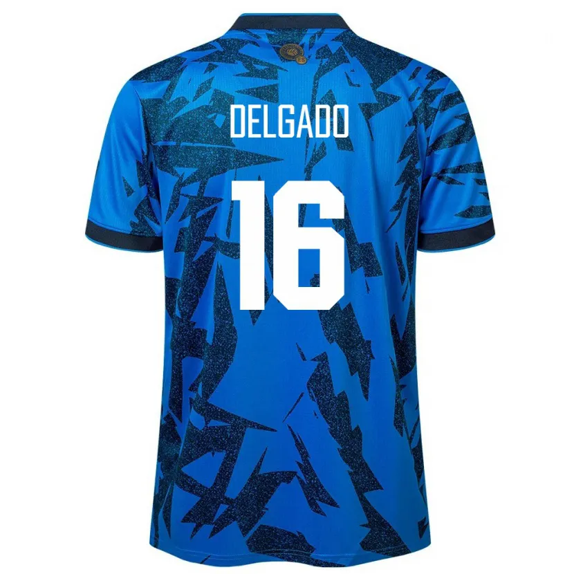 Danxen Bambino Maglia El Salvador Vasthy Delgado #16 Blu Kit Gara Home 24-26 Maglietta