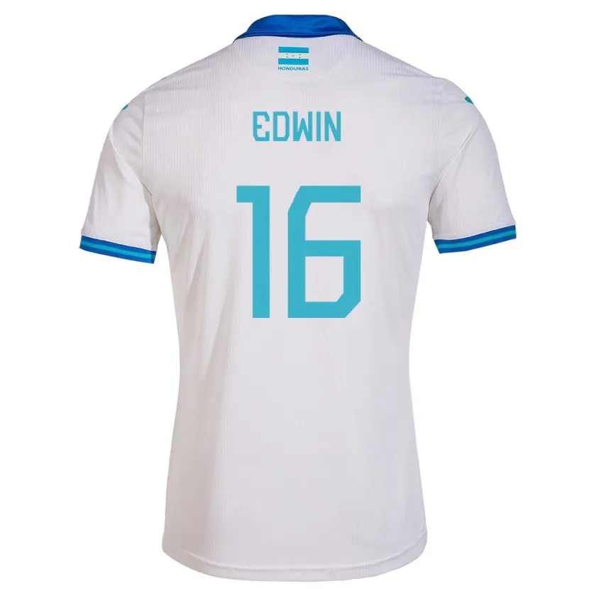Danxen Bambino Maglia Honduras Edwin Rodríguez #16 Bianco Kit Gara Home 24-26 Maglietta