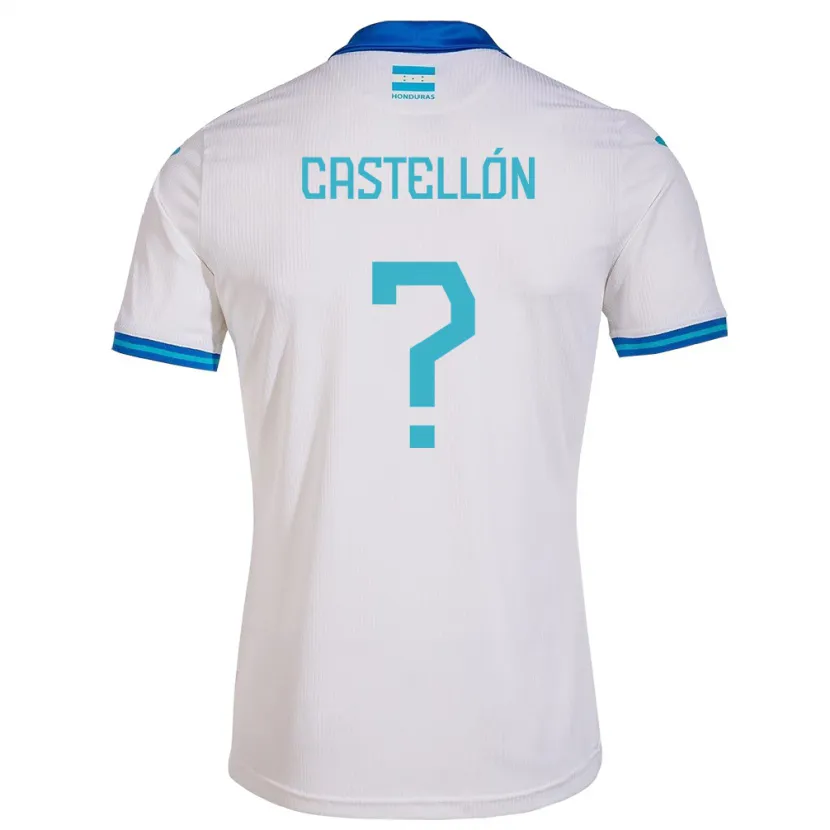 Danxen Bambino Maglia Honduras Ingris Castellón #0 Bianco Kit Gara Home 24-26 Maglietta