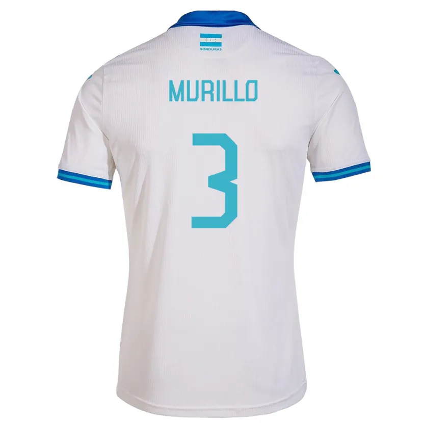 Danxen Bambino Maglia Honduras Bárbara Murillo #3 Bianco Kit Gara Home 24-26 Maglietta