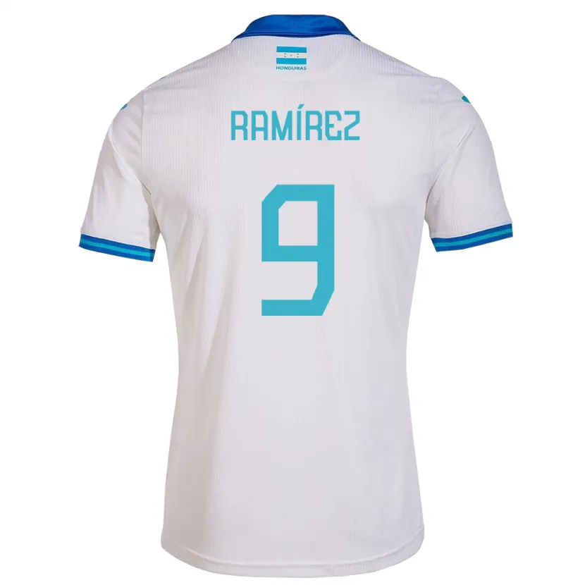 Danxen Bambino Maglia Honduras Truimali Ramírez #9 Bianco Kit Gara Home 24-26 Maglietta