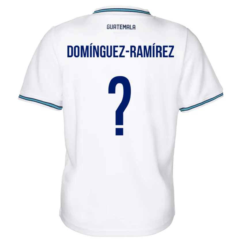 Danxen Bambino Maglia Guatemala Marco Domínguez-Ramírez #0 Bianco Kit Gara Home 24-26 Maglietta