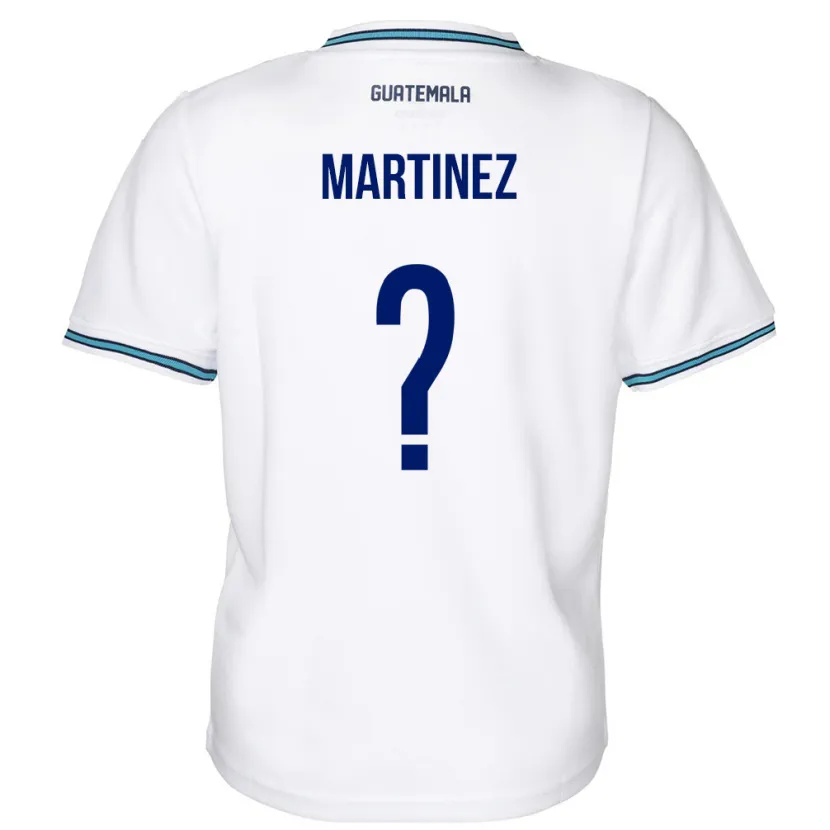 Danxen Bambino Maglia Guatemala José Carlos Martinez #0 Bianco Kit Gara Home 24-26 Maglietta