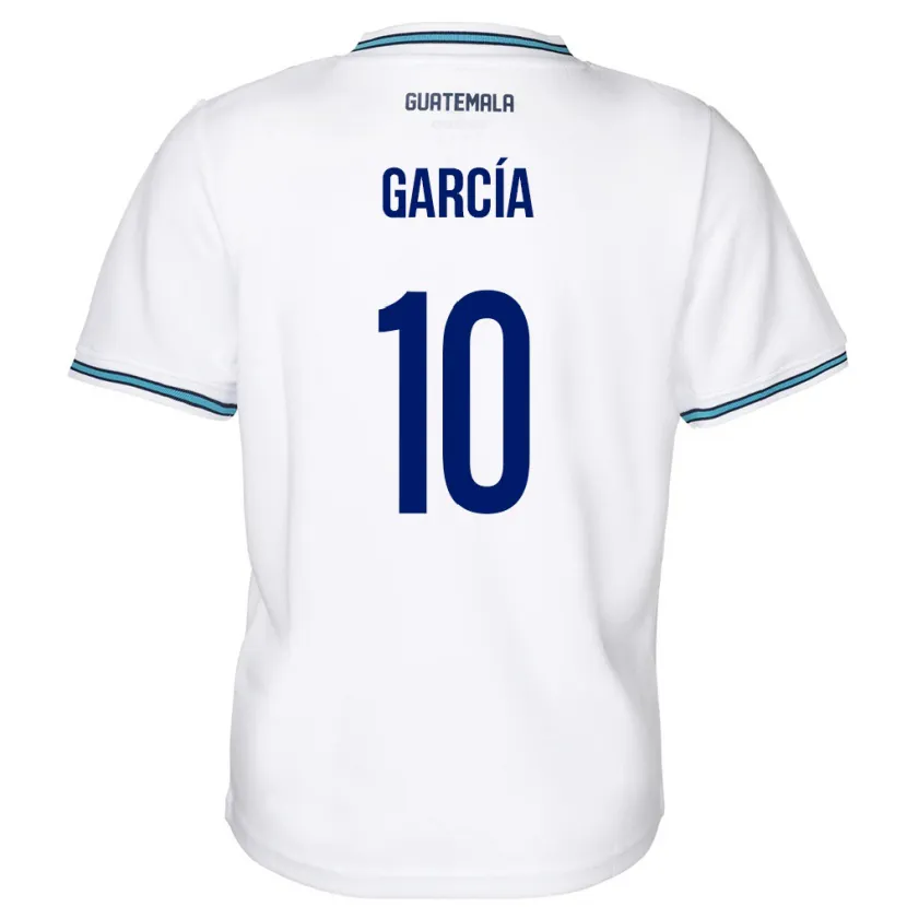 Danxen Bambino Maglia Guatemala Gabriel García #10 Bianco Kit Gara Home 24-26 Maglietta
