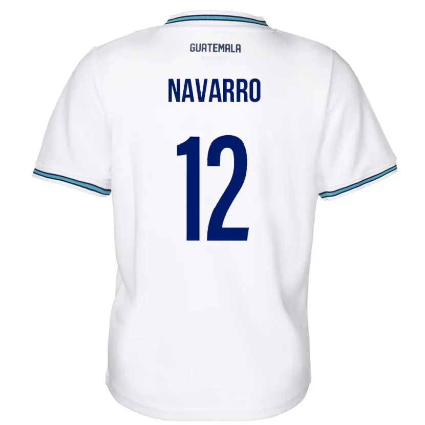Danxen Bambino Maglia Guatemala Kenderson Navarro #12 Bianco Kit Gara Home 24-26 Maglietta