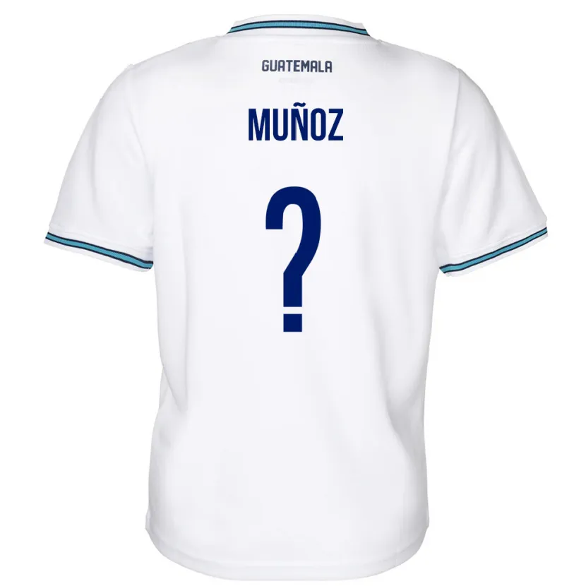 Danxen Bambino Maglia Guatemala Rudy Muñoz #0 Bianco Kit Gara Home 24-26 Maglietta