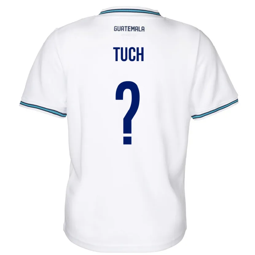 Danxen Bambino Maglia Guatemala Lorenzo Tuch #0 Bianco Kit Gara Home 24-26 Maglietta