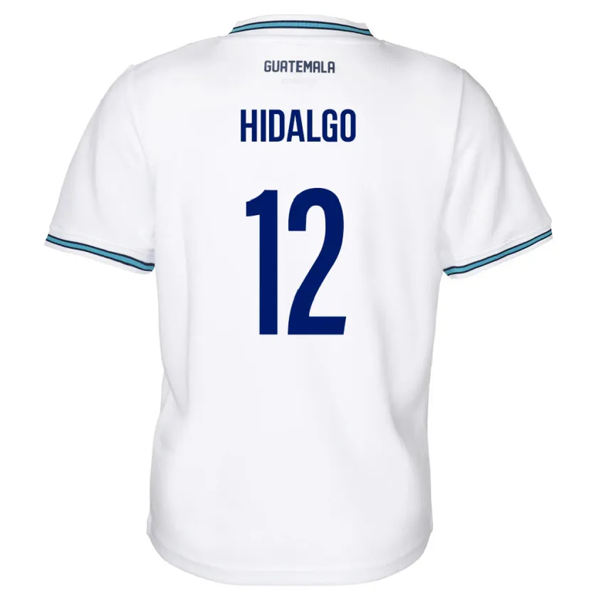 Danxen Bambino Maglia Guatemala Angie Hidalgo #12 Bianco Kit Gara Home 24-26 Maglietta