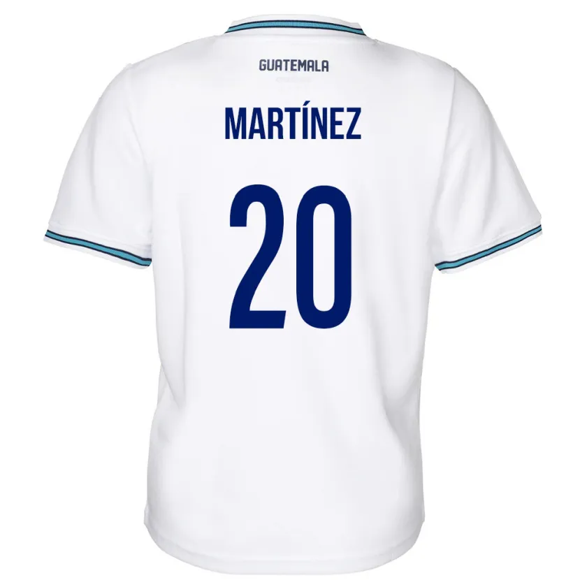Danxen Bambino Maglia Guatemala Ana Lucía Martínez #20 Bianco Kit Gara Home 24-26 Maglietta