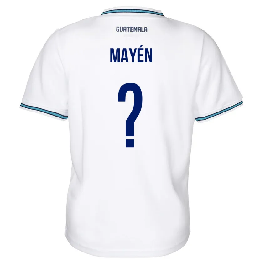Danxen Bambino Maglia Guatemala Kellin Mayén #0 Bianco Kit Gara Home 24-26 Maglietta