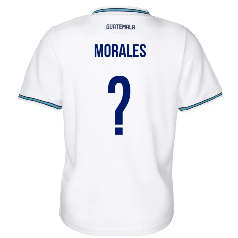 Danxen Bambino Maglia Guatemala Karla Morales #0 Bianco Kit Gara Home 24-26 Maglietta